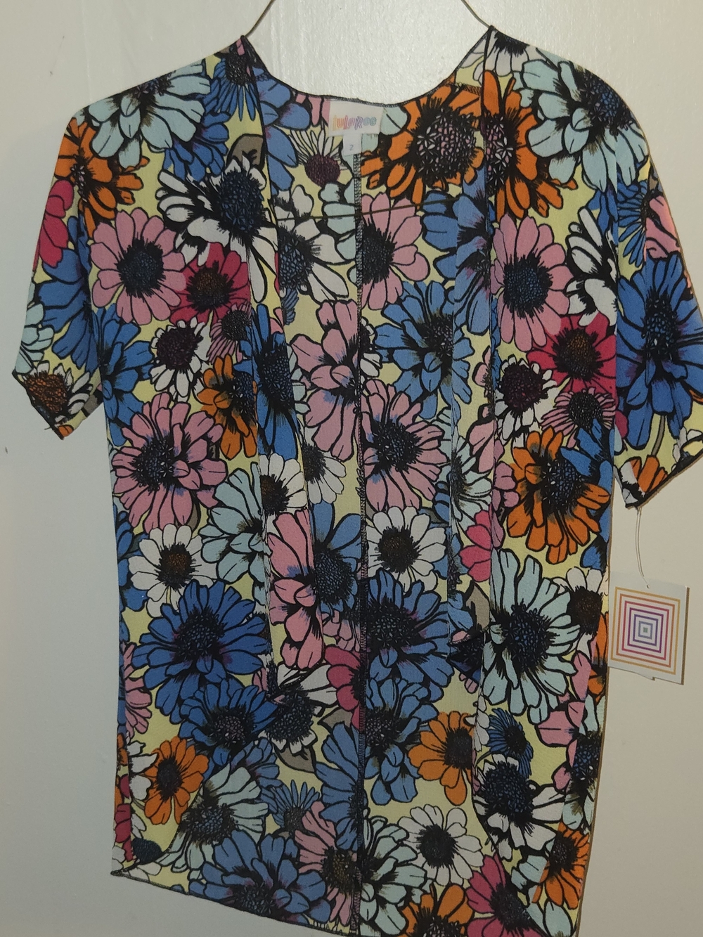 Kids Floral Short Sleeve Kids Open Front Cardigan Multicolor